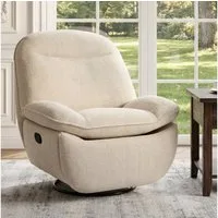 FLEXISPOT Sessel gemütlicher TV-Sessel, Relaxsessel (Versteckter Stauraum, 105° - 145° verstellbar, Drehsessel mit Rocking, Ruhesessel für Senioren & Stillenden), 159 KG belastbar, Inkl. Eine Strickdecke (1,3 x 1,7 m)