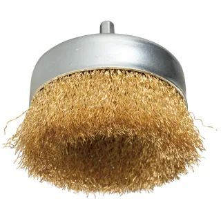 Makita Topfbürste - 1/4 Zoll-Sechskant - gewellt - verzinkt - D-73645