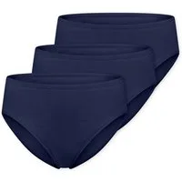 Schiesser Slip Cotton Essentials - 3er-Pack - hoher Tragekomfort - perfekte Passform (3-St) 3er-Pack Multipack Damen Sparpack Unterhose Unterwäsche Baumwolle