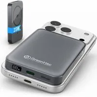 GreenHec Powerbank Magsafe iPhone 17 16 Pro Max Magnetisch 10000mAh Zubehör Air Powerbank GreenHec 25w Powerbank A 10000 mAh (1.5 V), 25w Wireless Power Bank Magnet Induktiv Kabellos Batterie Akku Charger