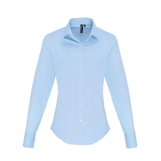 Premier - Hemd für Damen Langärmlig (Blassblau)