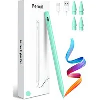 S&T Design Eingabestift Stift für iPad USB-C (2018-2024) Schnellladen für Apple iPads (2018-2024), mit Ersatzspitze) Tabletstift Stylus Pencil 2. Generation Pen USB-C V1