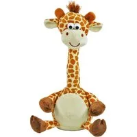 Kögler Kuscheltier Labertier Giraffe GERTRUD tanzt und plappert alles nach mit Batterien