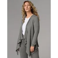 comazo Sweatjacke mit Wasserfallkragen
