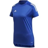 adidas Performance Trainingsshirt Condivo 20 (schnelltrocknend, feuchtigkeitstransport) royalblau Damen