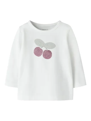 NAME IT - NBFFRONTIE LS TOP BOX cloud dancer - Gr. - 86