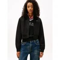 Tommy Jeans Sweatjacke TJW FABRIC MIX FLEECE ZIP THRU aus weicher Fleece Qualität