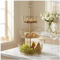 MF Dekoetagere Etagere Enrico XXL Eisen Gold Modern Höhe 70cm (1 St)