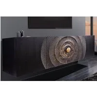 riess-ambiente Lowboard GOLDEN SUNSET 180cm schwarz / gold (Einzelartikel, 1 St), GOLDEN SUNSET