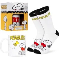 Snoopy Plüschfigur Peanuts Snoopy Tasse und Socken Geschenk Set