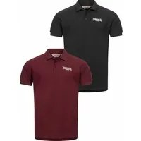 Lonsdale Poloshirt Lingholme Herren Poloshirt normale Passform Doppelpack