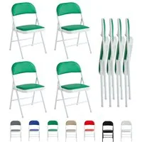 MCC direct Klappstuhl Kunstleder Klappstuhl gepolstert im 1er, 2er, 4er und 6er Set (4 St)