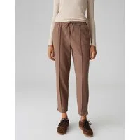 OPUS Schlupfhose MYHA ICONIC aus leichtem Viskosemix Mid Rise, Ankle, meliertes Muster