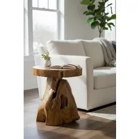 FaHome Beistelltisch Holzhocker – Beistelltisch Blumenhocker Ablagetisch – Handgefertigt