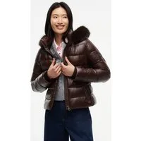 Tommy Hilfiger Steppjacke GLOSS DOWN FITTED JACKET Kunstfaser, in leicht glänzender Optik
