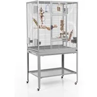 Montana Cages Vogelkäfig Madeira Single - Platinum, Sittichkäfig, Käfig,Voliere, Vogelkäfig mit Anflugklappe