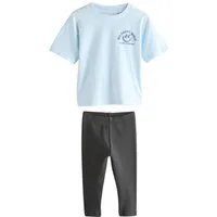 Next Shirt & Leggings Kurzarm-T-Shirt und Leggings im Set (2-tlg)