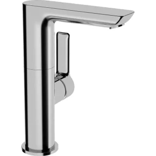 Hansa Waschtisch Armatur Hansaligna 55352203 chrom, ohne Ablaufgarnitur, Ausladung 100 mm