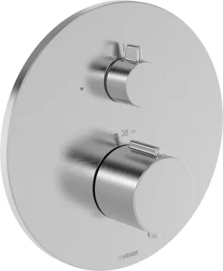 Hansa Sichtteil f. einen Abgang, HANSAEASYTHERM 8861 Rosette rund Stahl, 8861924580 8861924580