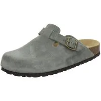 AFS-Schuhe 390066 Clogs Pantolette für Herren aus Leder mit Fußbett, Hausschuhe Made in Germany