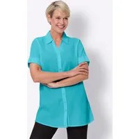 Sieh an! Klassische Bluse Longbluse Kurzarm