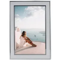 Hama Portraitrahmen Bilderrahmen 10 x 15 cm für 1 Bild, zum Aufhängen und Stellen, Silber, für 1 Bilder, Portraitrahmen, Aluminium, Hochformat, Querformat
