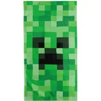 BERONAGE Strandtuch Minecraft Badetuch Creeper 75x150 cm, (1-St), Frottee in Velours-Qualität