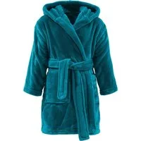 REDBEST Kinderbademantel Kinder-Bademantel "Perris" mit Kapuze, Rückenlänge: 70 cm, Fleece, mit Kapuze/mit Aufsatztasche:, default, Fleece Uni