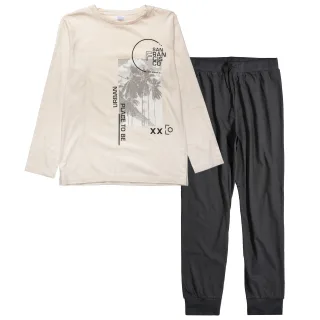 STACCATO - Pyjama mit Print s.sand?/dark grey - Gr. - 152