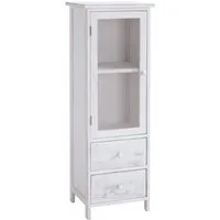 CARO-Möbel Vitrine ETANIA Vitrine Vitrinenschrank Standregal Kommode Schrank Anrichte Vintage Sh