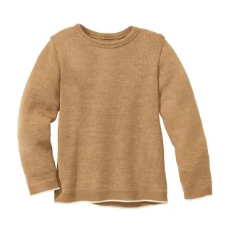 Disana Merino Schurwoll Strick-Pullover Karamell Gr. 98/104