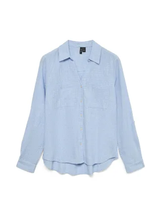 VERO MODA - VMTHILDE LS SHIRT WVN NOOS Allure - Gr. - M
