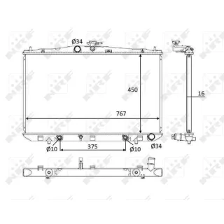 NRF K?hler f?r Antriebsbatterie Lexus Rx 58610