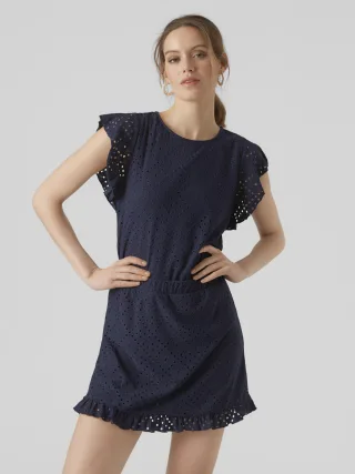 VERO MODA - VMTASSA SL FRILL TOP NOOS navy blazer - Gr. - S