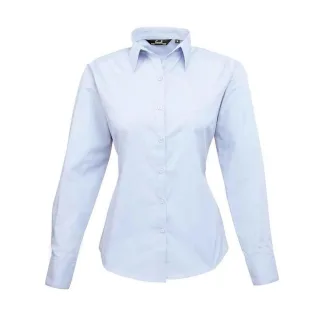 Premier - Bluse für Damen Langärmlig (Hellblau)