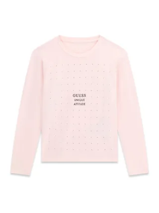 Guess Kids - MIDI LS T-SHIRT PINK SUGAR - Gr. - 10