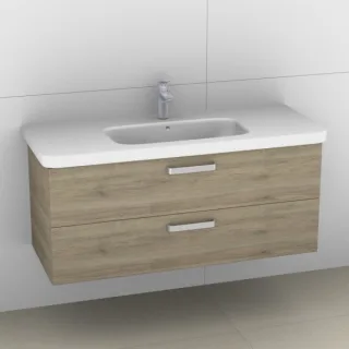 Artiqua 411 Waschtischunterschrank für DuraStyle 232012 Sanremo Eiche quer NB, 411-WU2L-D47-7145-428 411-WU2L-D47-7145-428