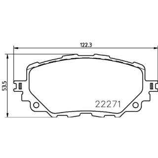 Hella Bremsbel?ge vorne Abarth 124 Fiat 124 Mazda Mx-5 8DB355024-821