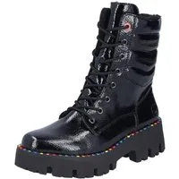Rieker Winterstiefelette Plateauboots, Winterboots, Lackstiefelette mit Innen-Reißverschluss