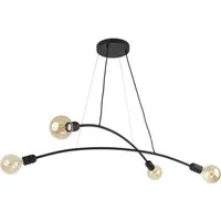 famlights Pendelleuchte famlights, Pendelleuchte Emely in Schwarz E27