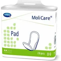 PAUL HARTMANN AG Inkontinenz-Einlage MoliCare Pad 2 Tropfen Inkontinenzeinlagen 30 Stück, 2 Tropfen, 28-St., Geruchsneutralisation, breiter Klebestreifen, anatomisch geformt