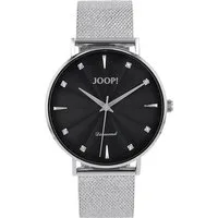 JOOP! Quarzuhr 2039535, Armbanduhr, Damenuhr, Edelstahlarmband, analog, Diamant