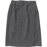 Sansibar Sylt Kilt Sansibar Herren Sauna-Kilt mit bestickter Tasche, 50x145 cm, Baumwolle, Klettverschluss, mit Gummizug am Rücken, Klettverschluss