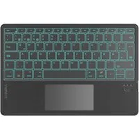 Inateck Bluethooth Tastatur mit Touchpad, mit 3 Bluetooth Kanälen, AI-Funktion Tablet-Tastatur (für Windows, iPad OS, Android, iOS)