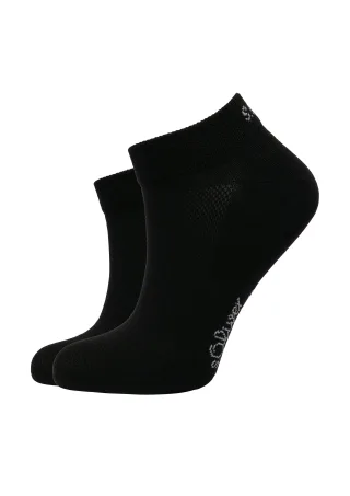 s.Oliver - Sneakersocken schwarz - Gr. - 36.5