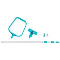 Intex Poolbürste Reinigungsset Alu Teleskopstange Sauger Skimmer 28002
