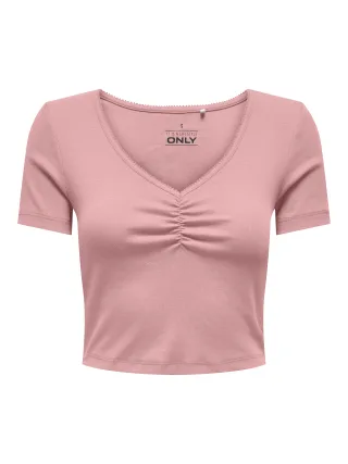 ONLY - ONLBETTY S/S SCALLOP V-NECK CC JRS - Gr. - L