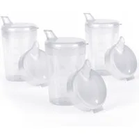 Horn Medical Schnabelbecher 3er Pack Horn Medical Schnabelbecher /Trinkhilfe -Farbe wählbar-, 3-tlg., lebensmittelechtes Polypropylen (PP), bunte & leicht erkenn-/greifbare Optik/Haptik, spülmaschinenfest