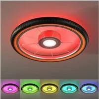 EVOTEC Deckenleuchte Bela, Wheel, Reifen, Deckenlampe im Reifendesígn, LED wechselbar, Ø 51cm, Hauptlicht und indirekte Beleuchtung getrennt schaltbar