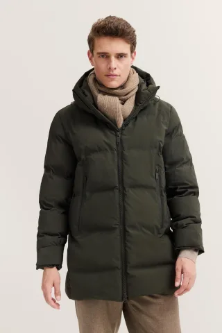 Bugatti Herren Steppparka wasserdicht, atmungsaktiv und mit Kapuze